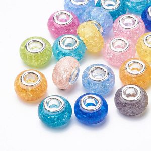 Crackle Acrylic Beads