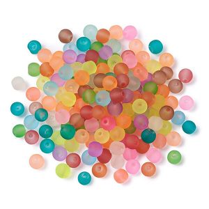 Frosted Glass Beads