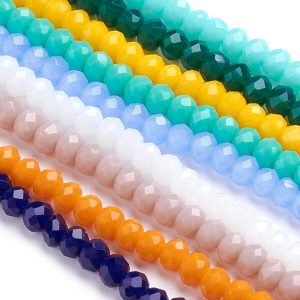 Imitation Jade Glass Beads