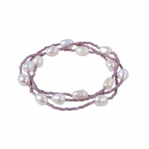 Seed Bead Pearl Bracelet
