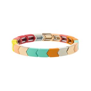 Dazzle Colorful Enamel Bracelet