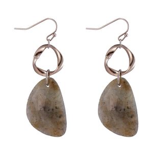 Rose Quartz Drop Earrings