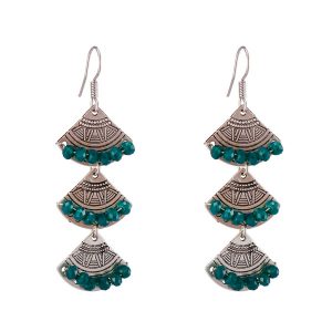 Alloy Crystal Drop Earrings