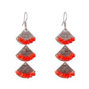 Alloy Crystal Drop Earrings