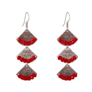 Alloy Crystal Drop Earrings