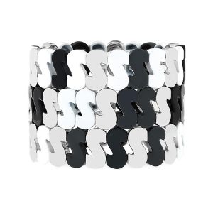 S Sharp Stackable Enamel Bracelet