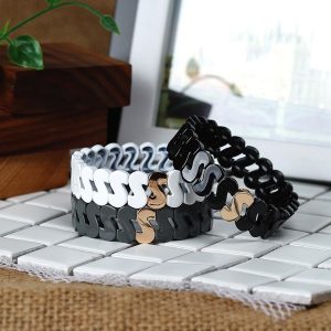 S Sharp Stackable Enamel Bracelet