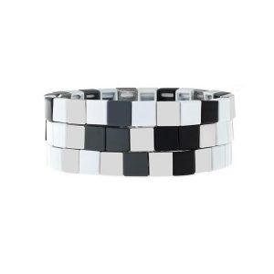 Vegan Square Enamel Bracelet