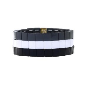 Vegan Square Enamel Bracelet