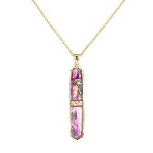 Gold Amethyst Pendant Necklace