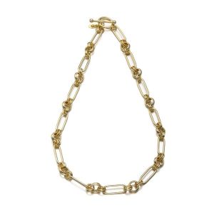 Gold Long Link Chain Necklace