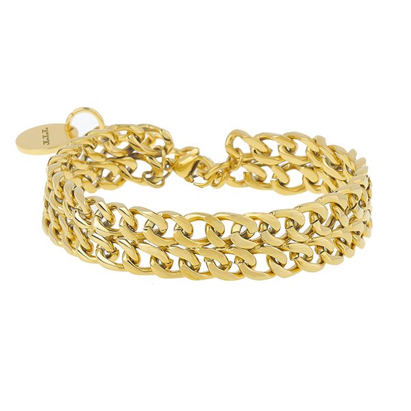 18K-Gold-Plated-Cuban-Link-Chian-Bracelet