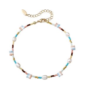 Adjustable Bohemiam Natural Pearl Anklet