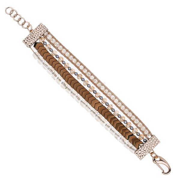 Champagne boho wrap bracelet