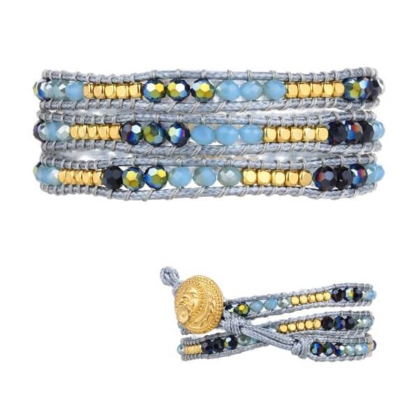 Energy Gallstone Bracelet Complete with Stunning Copper Beads and Healing Crystals-1