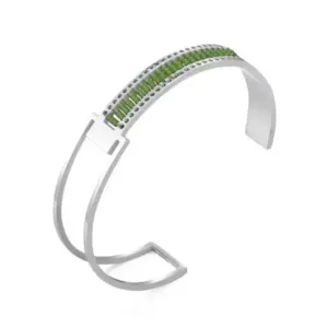 Miyuki delica seed beads mix stainless steel bangle
